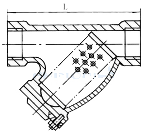 上海有森Arimori內(nèi)螺紋（絲口）Y型過濾器結(jié)構(gòu)圖